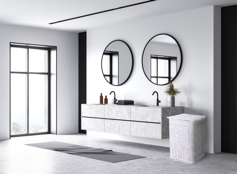 Kosz wiklinowy biały 72 L zdjęcie 5