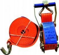 Pas transportowy 10m hakiem grzechotką 50mm 4 Tony