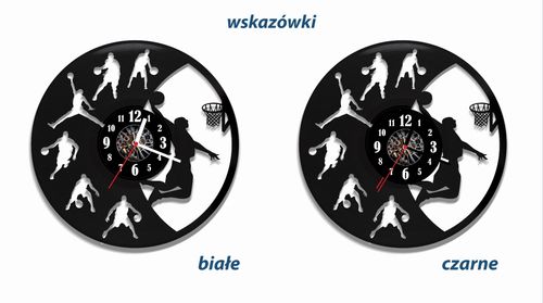 Zegar ścienny z płyty winylowej Koszykówka 121.2 na Arena.pl