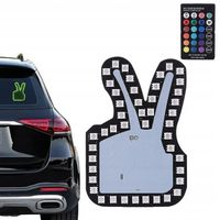 Ręka LED na tylną szybę samochodu Sygnalizator Gestów OK +Pilot USB LED