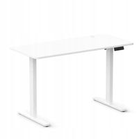 Biurko LVN System regulowane elektrycznie białe 120x60 cm