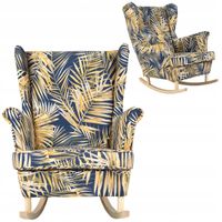 Fotel uszak ARI bujany skandynawski  na biegunach nowy PRO