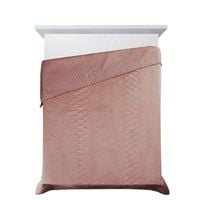 NARZUTA VELVET WELUR PIKOWANA 220X240 CM RÓŻOWA