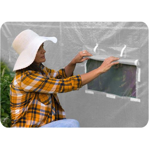 Tunel ogrodowy 2 x 4,5 m (9 m2) biały Plonos na Arena.pl