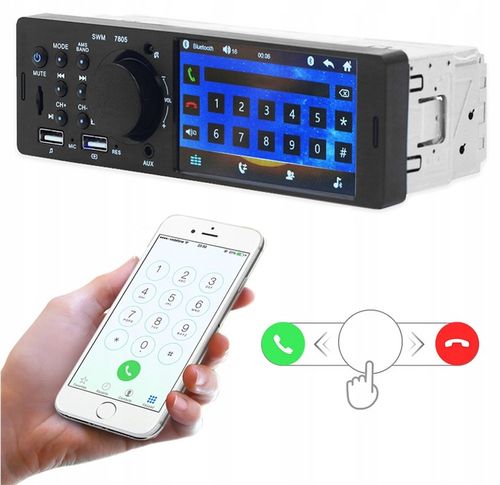 RADIO SAMOCHODOWE 1DIN EKRAN 4,1" USB BLUETOOTH SD na Arena.pl