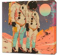 Obraz 70x70cm Astrounauci Kosmonauci