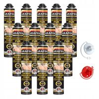 12XPIANA PUR IZOLACJA NATRYSKOWA TERMICZNA GRAFEN PROFESSIONAL 930g + DYSZE