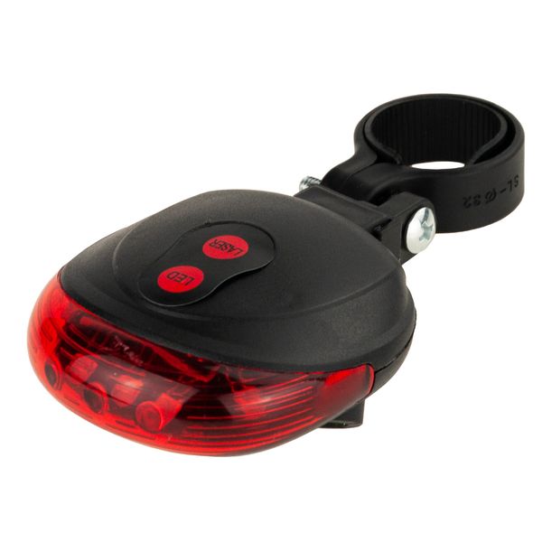 Lampka Rowerowa Laserowa 5 Led Laser zdjęcie 5