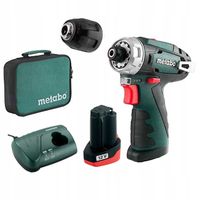 WIERTARKO-WKRĘTARKA AKUMULATOROWA 12V POWERMAXX BS 1*2.0AH 600079500 METABO