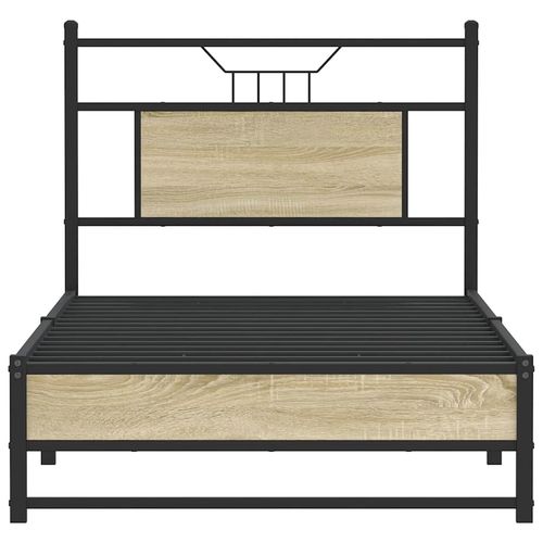 Łóżko bez materaca, dąb sonoma, 80x200 cm na Arena.pl