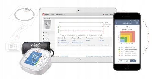 CIŚNIENIOMIERZ NARAMIENNY automatyczny ARYTMIA 22-42cm BLUETOOTH APLIKACJA na Arena.pl
