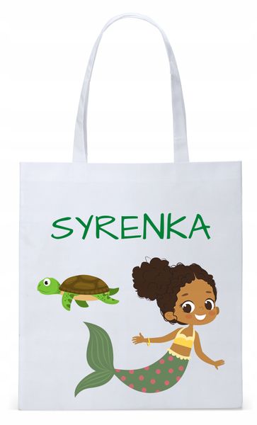 Dla Dzieci Syna Córki Torba Eco Biała Shopper Z Nadrukiem Ze Zdjęciem zdjęcie 1