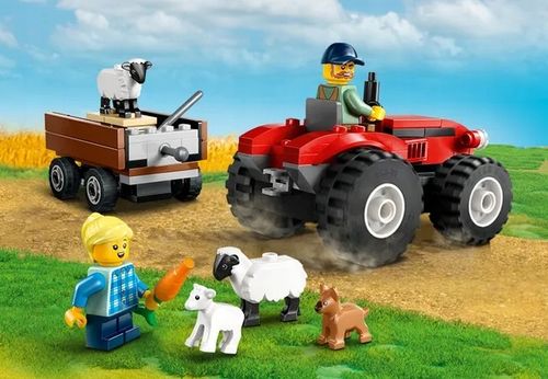 60461 - LEGO City - Czerwony traktor z przyczepą i owcą na Arena.pl