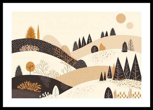 Plakat 45x30cm Jesień w Wzgórzach na Arena.pl
