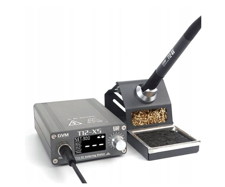 GVM T12-XS STACJA LUTOWNICZA LUTOWNICA NA GROTY T12 80-480°C 72W + GROT zdjęcie 1