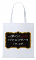 Dla Wujka Wujaszka Prezent Torba Eco Biała Shopper Z Nadrukiem Ze Zdjęciem