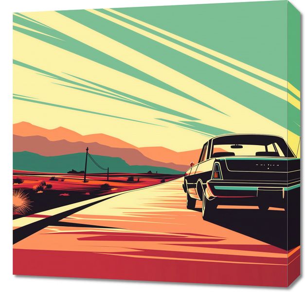 Obraz 60x60cm Droga przez Pustynię zdjęcie 1