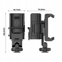 Obudowa Uchwyt Mocowanie do DJI OSMO POCKET 3 ISO 1/4'' + Uchwyt na Telefon