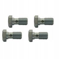 4x Śruba drożna - przelewowa - banjo - do oczek M10x1 - ocynk; SR-14