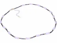 POZŁACANY SREBRNY NASZYJNIK KWARC TYTANOWY BIAŁY AGAT RÓWNOWAGA MIŁOŚĆ