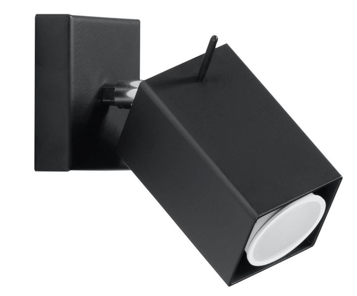 Kinkiet LAMPA ścienna SL.0099 regulowana OPRAWA metalowy reflektorek prostokątny czarny zdjęcie 1