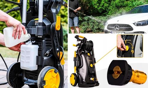 Myjka ciśnieniowa pompa mosiężna 3200W Indukcja 350bar ZESTAW PRO na Arena.pl