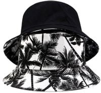 Czapka BUCKET HAT kapelusz RYBACKI dwustronny Palmy KR4_Palmy