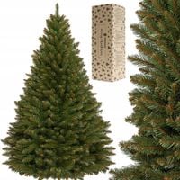 CHOINKA SZTUCZNA ŚWIERK KAUKASKI 180 cm naturalny gęsta PREMIUM + GRATIS