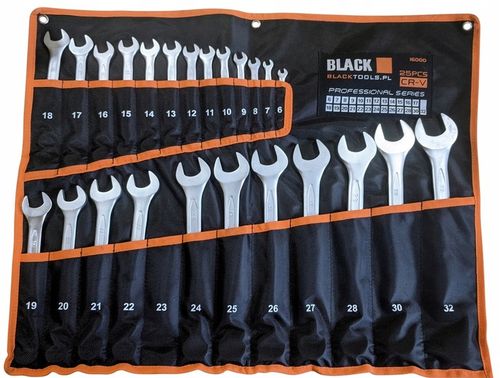 ZESTAW KLUCZY PŁASKO OCZKOWYCH 25 SZT 6-32mm DOUBLE POUCH COLD STEMP na Arena.pl