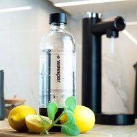 Butelka do saturatora Wessper S1 Sodamaker 0,8l - 2 sztuki czarna BPA FREE