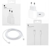 ORYGINALNA SZYBKA ŁADOWARKA DO APPLE IPHONE 20W+KABEL USB-C LIGHTNING 1M !