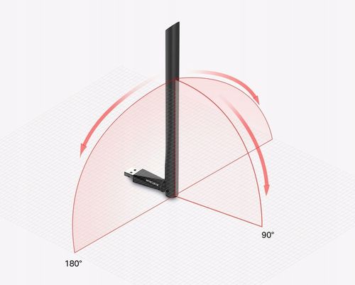 Karta sieciowa Mercusys Adapter WIFI AC650 +ANTENA na Arena.pl