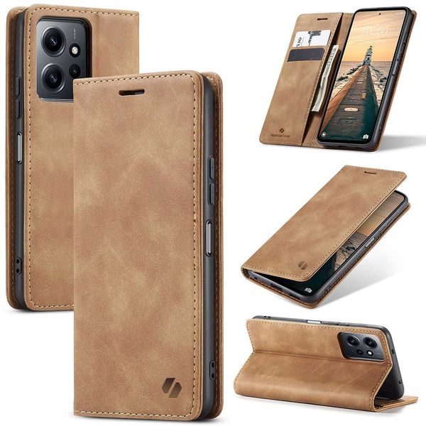 Spacecase Wallet Redmi Note 11 Pro 5G Light Brown zdjęcie 5