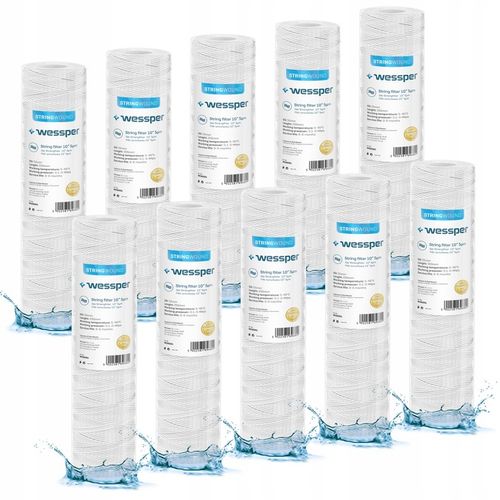 Filtr sznurkowy wstępny 10" wkład filtrujący 5 mikronów PP5 Wessper 10 na Arena.pl