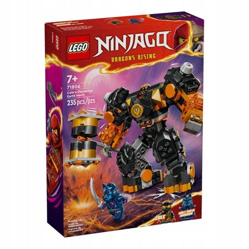 LEGO NINJAGO 71810 Mały smok Riyu i 71810 Robot żywiołu ziemi Cole'a 71806 na Arena.pl