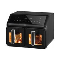 AIR FRYER Frytkownica beztłuszczowa 2 komory 8 l przezroczyste okna