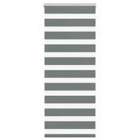 Roleta zebra, ciemnoszara, szerokość tkaniny 50,9 cm, poliester