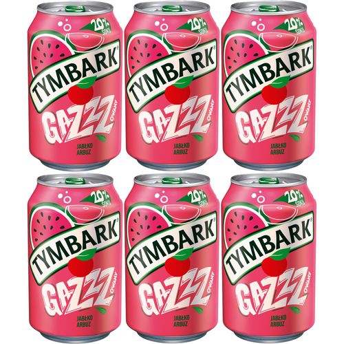 Tymbark Napój gazowany jabłko arbuz 330 ml x 6 sztuk na Arena.pl