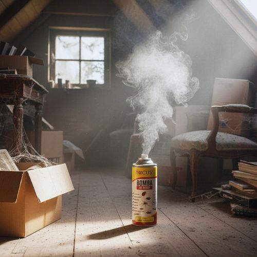 BOMBA NA PLUSKWY MEGA MOCNA DYMNA GRANAT FOGGER ŚRODEK NA OWADY FOCUS na Arena.pl