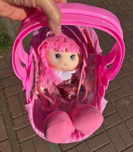RÓŻOWE NOSIDEŁKO DLA LALEK 37 CM na Arena.pl