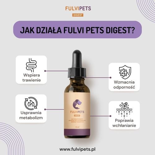 FULVI PETS DIGEST - 15 ml (75 dni suplementacji) na Arena.pl