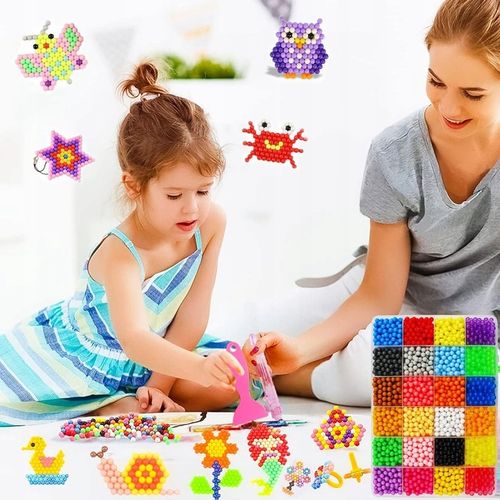 Koraliki Wodne Duży Zestaw do Tworzenia Bransoletek Biżuterii z Akcesoriami na Arena.pl