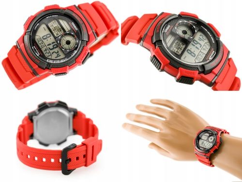 Zegarek CASIO dla chłopca NA KOMUNIĘ alarm datownik +BOX +TOREBKA +GRAWER na Arena.pl