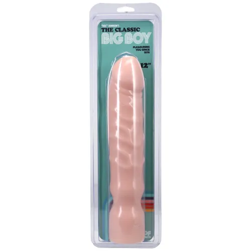 doc johnson big boy 30 cm - anatomiczny model pvc z podstawą, czarny na Arena.pl