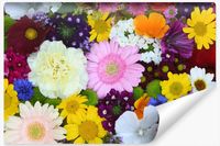 Fototapeta Do Jadalni KOLOROWE Kwiaty Natura Efekt 3D 300cm x 210cm