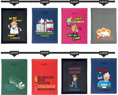 KALENDARZ A4 2026 DZIENNY terminarz z nadrukiem UV DLA NAUCZYCIELA na Arena.pl