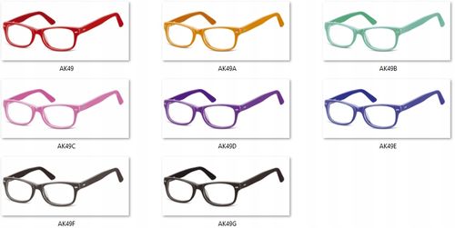 Okulary Nerdy UV 400 Oprawki dziecięce ZERÓWKI na Arena.pl