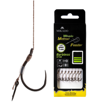 HACZYKI Method feedere bezzadziorowe Z IGŁĄ Nr 10 - przypon plecionka 8szt