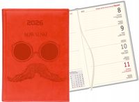 TERMINARZ KALENDARZ tygodniowy A6 2026 z nazwiskiem TWÓJ GRAWER prezent