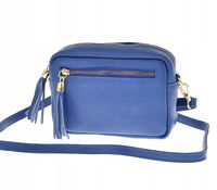 Laura Biaggi - torebka listonoszka skóra naturalna kobalt TS 04-554